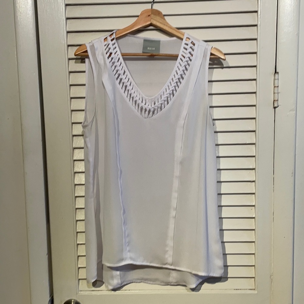 Anthropologie Maeve women’s blouse, white, size small